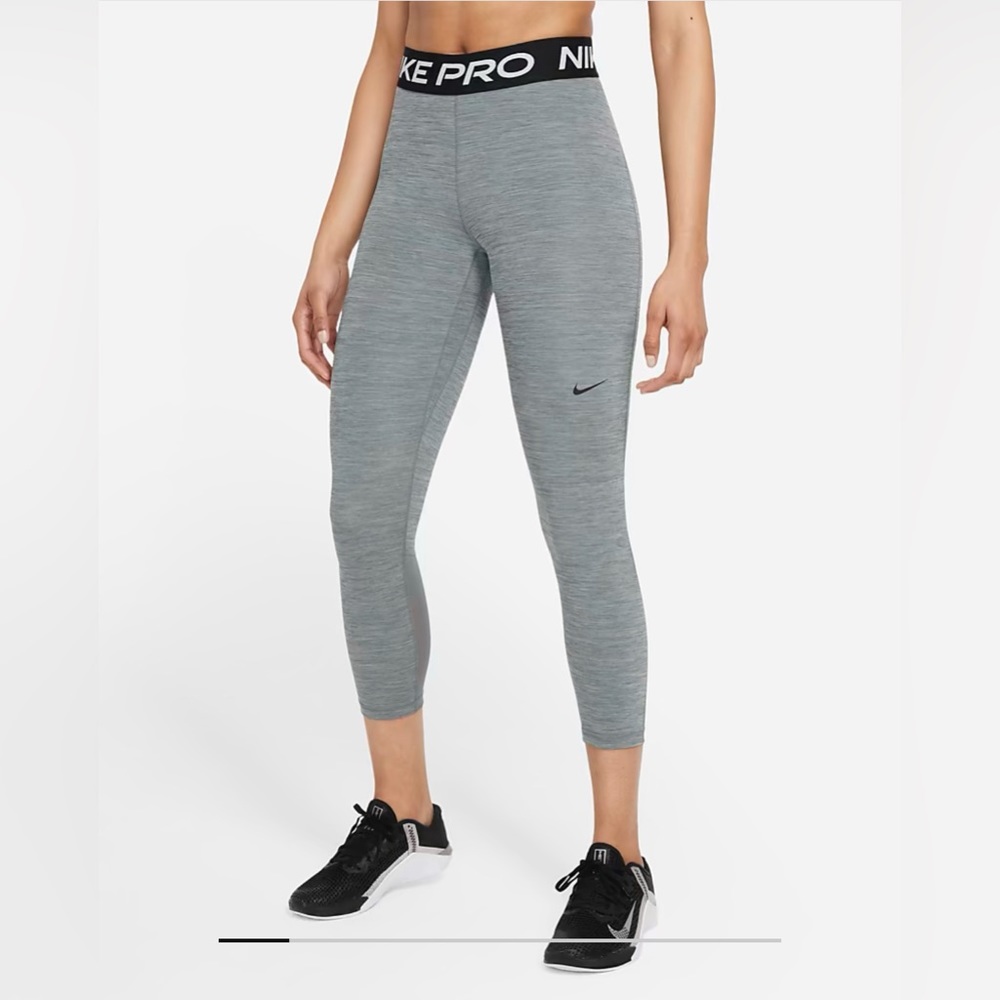 Mid-Rise Cropped Mesh Nike Pro Leggings